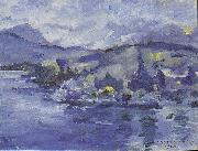 Lovis Corinth Lake Lucerne in the afternoon Sweden oil painting artist